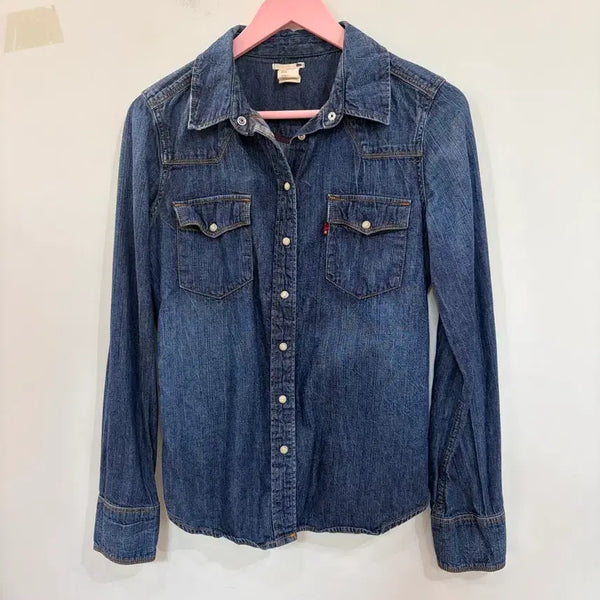 [BUNJANG] Levi's Denim Shirt Dark Wash / 리바이스 데님 셔츠 진청