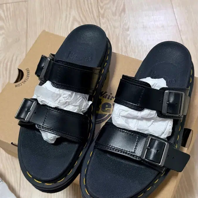 [BUNJANG] Dr. Martens Myles Sandal Black Size 245 (EU 38) / 닥터마틴 myles 245(38)