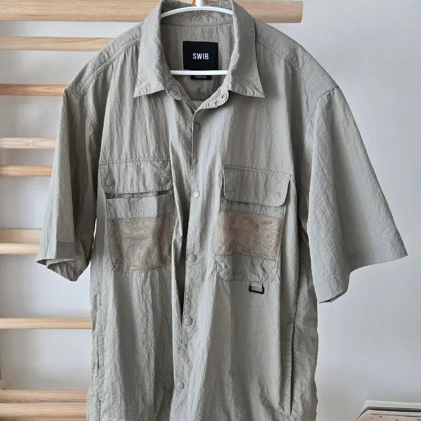[BUNJANG] Swib 4-Pocket Short Sleeve Shirt Size 105 / 스위브 4포켓 반팔셔츠 105 사이즈감 X3