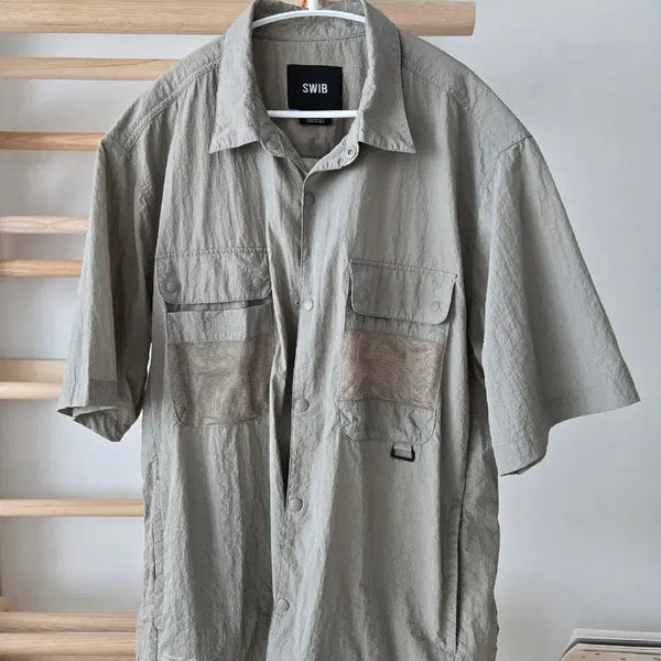 [BUNJANG] Swib 4-Pocket Short Sleeve Shirt Size 105 / 스위브 4포켓 반팔셔츠 105 사이즈감 X3