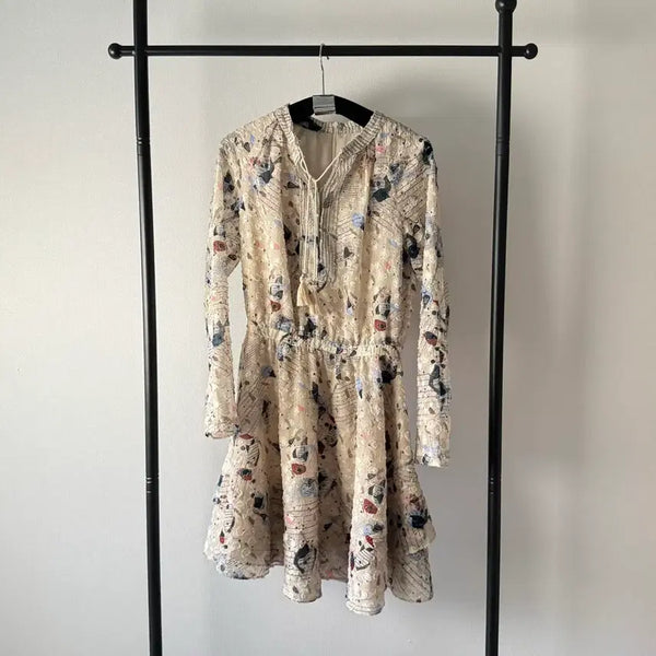 [BUNJANG] SJSJ Patterned Dress / 한섬 SJSJ 패턴 원피스