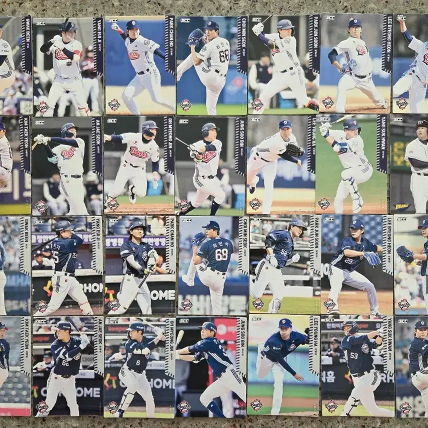 [BUNJANG] Doosan Bears KBO Normal Cards (28 Cards) / KBO 26두산 노멀 카드(28장)