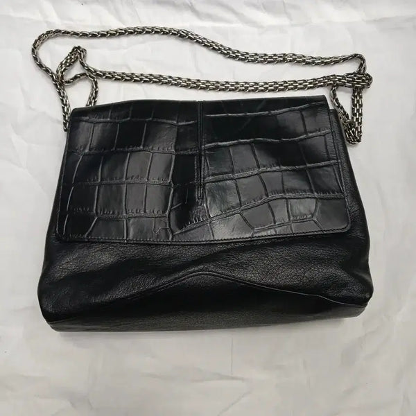 [BUNJANG] KUHO Leather Crossbody Chain Bag / KUHO 구호 가죽 크로스 체인백