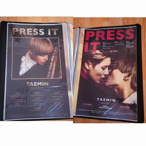 [BUNJANG] Taemin Press It First Full Album Poster Set (2 Types) / [set] 태민 첫 정규 press it 앨범 포스터 2종