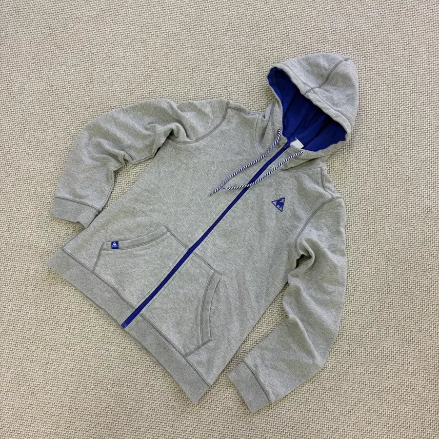 [BUNJANG] Le Coq Sportif Hooded Zip-Up Sweatshirt (Size M) / 90(M) 르꼬끄 후드 집업 0821D1