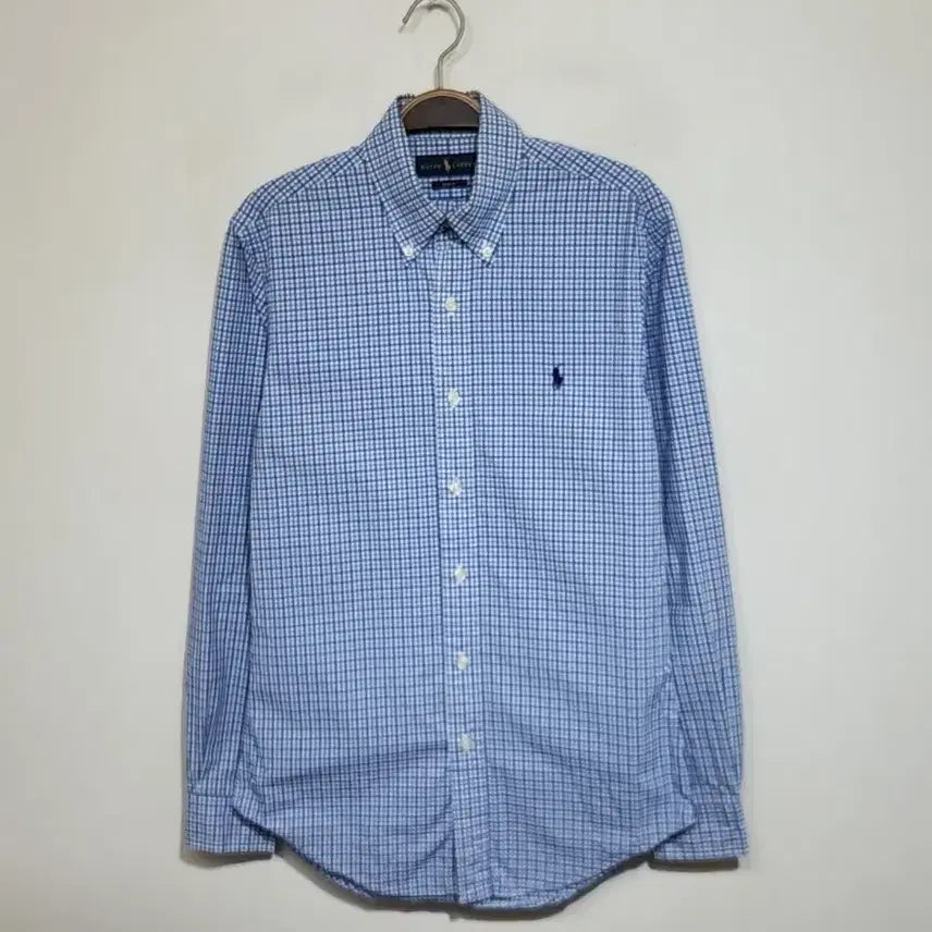 [BUNJANG] Ralph Lauren Polo Check Logo Casual Shirt / (S) 랄프로렌 폴로 남방 체크 로고 셔츠 캐주얼