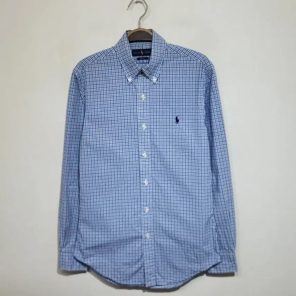 [BUNJANG] Ralph Lauren Polo Check Logo Casual Shirt / (S) 랄프로렌 폴로 남방 체크 로고 셔츠 캐주얼