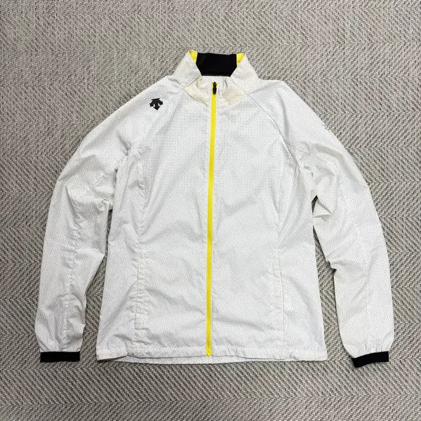 [BUNJANG] Descente Windbreaker Zip-Up White / (90)데상트 바람막이 집업 화이트
