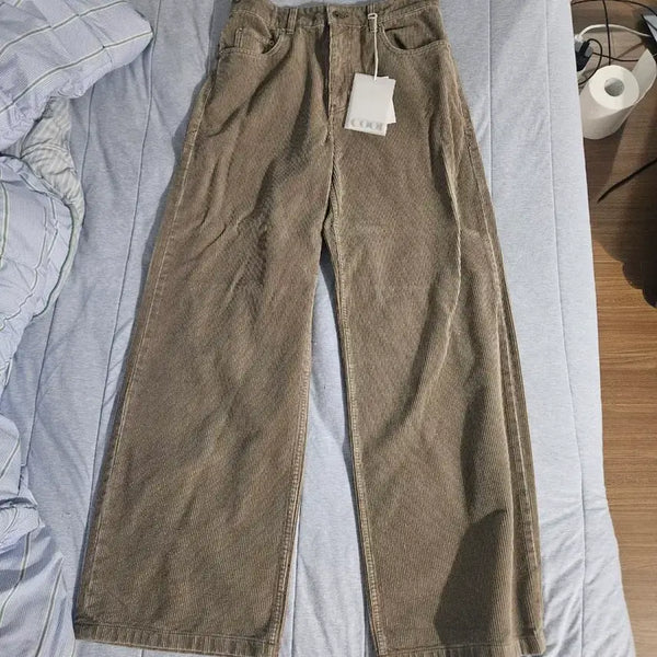 [BUNJANG] COOR Corduroy Semi Wide Pants / [쿠어] 코듀로이 세미 와이드 팬츠