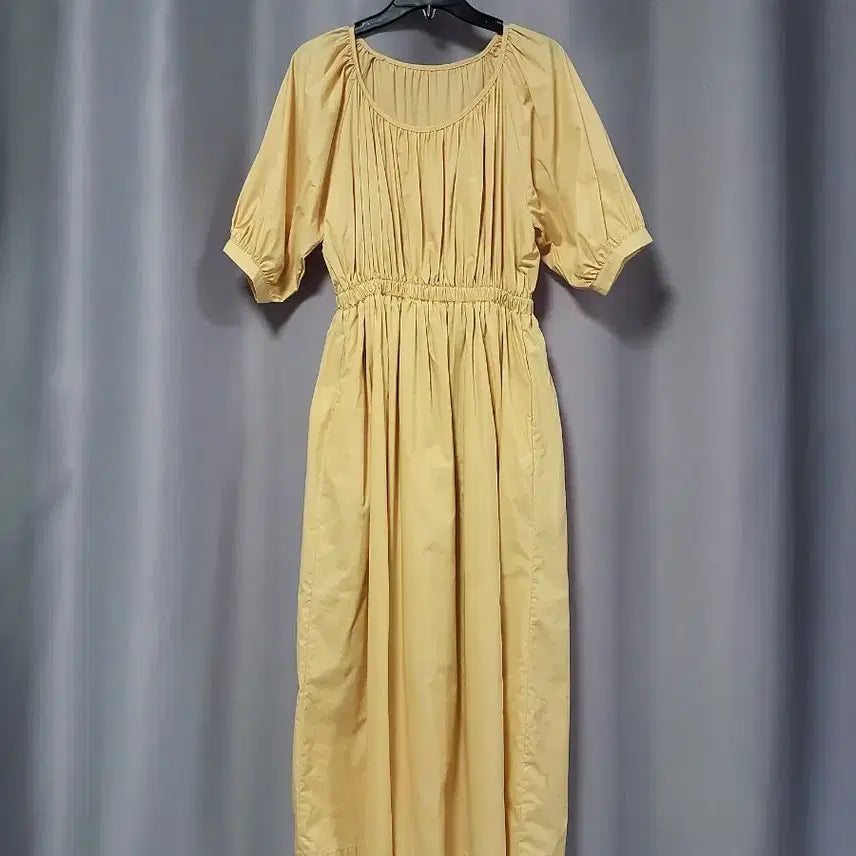 [BUNJANG] Puff Shirring Cotton Dress / 퍼프 셔링 면원피스