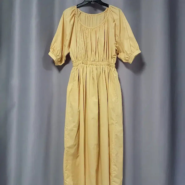 [BUNJANG] Puff Shirring Cotton Dress / 퍼프 셔링 면원피스