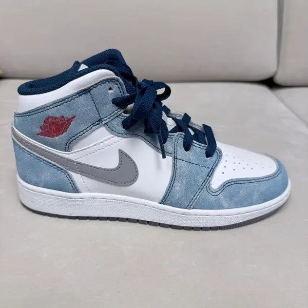[BUNJANG] Nike Air Jordan 1 Mid SE French Blue Fire Red / 새상품) 나이키 에어 조던 1 미드 SE 프렌치 블루 파이어 레드(240)