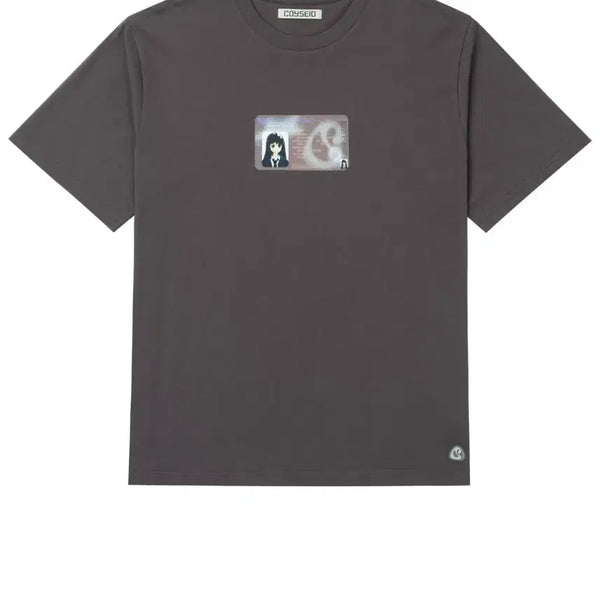 [BUNJANG] COYSEIO ID Card Regular T-shirt Ash Brown / COYSEIO ID 카드 레귤러 티셔츠 애쉬 브라운