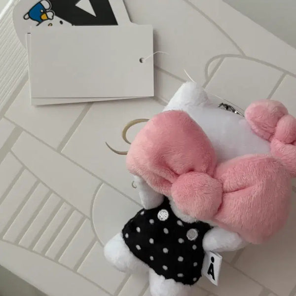 [BUNJANG] Aland Sanrio Hello Kitty Heart Ribbon Dot Keyring / Aland 에이랜드 키티 하트리본도트 키티 키링 새상품 산리오