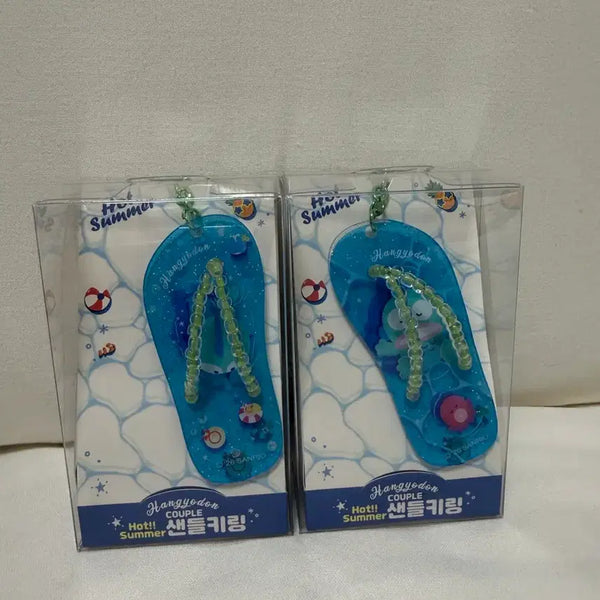 [BUNJANG] Sanrio Hangyodon Hotsummer Sandals Keyring / [새상품] 산리오 한교동 핫썸머 샌들 키링 (개별판매)