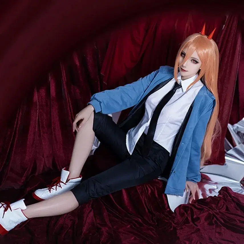 [BUNJANG] Chainsaw Man Power Cosplay Full Set / 체인소맨 파워코스프레 풀셋판매