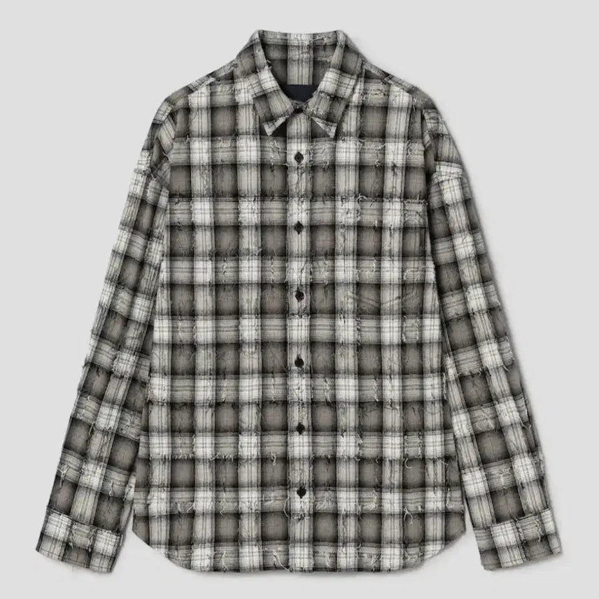 [BUNJANG] Juun.J 26FW Grid Needle Check Shirt Sand Beige Size 48 / [48]준지 26FW 그리드 니들 체크 셔츠 샌드 베이지