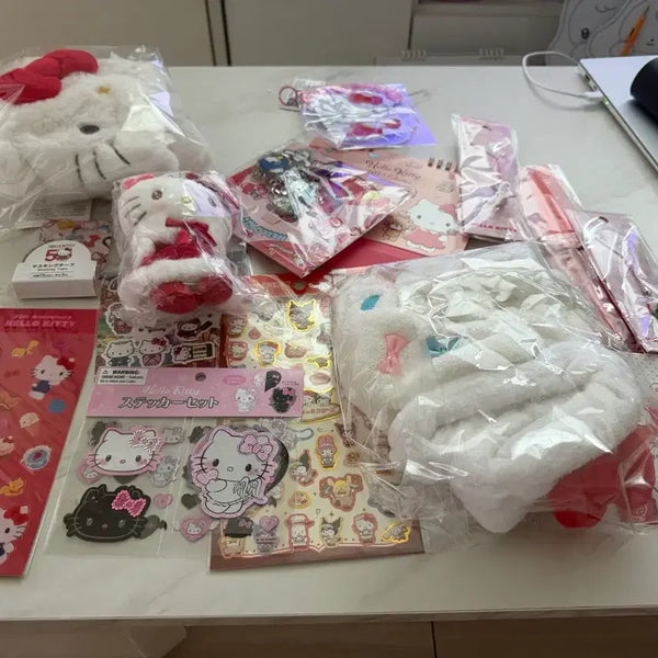 [BUNJANG] Hello Kitty Sticker Set & Stationery Bundle / 헬로키티 스티커 세트 및 문구류 일괄 판매