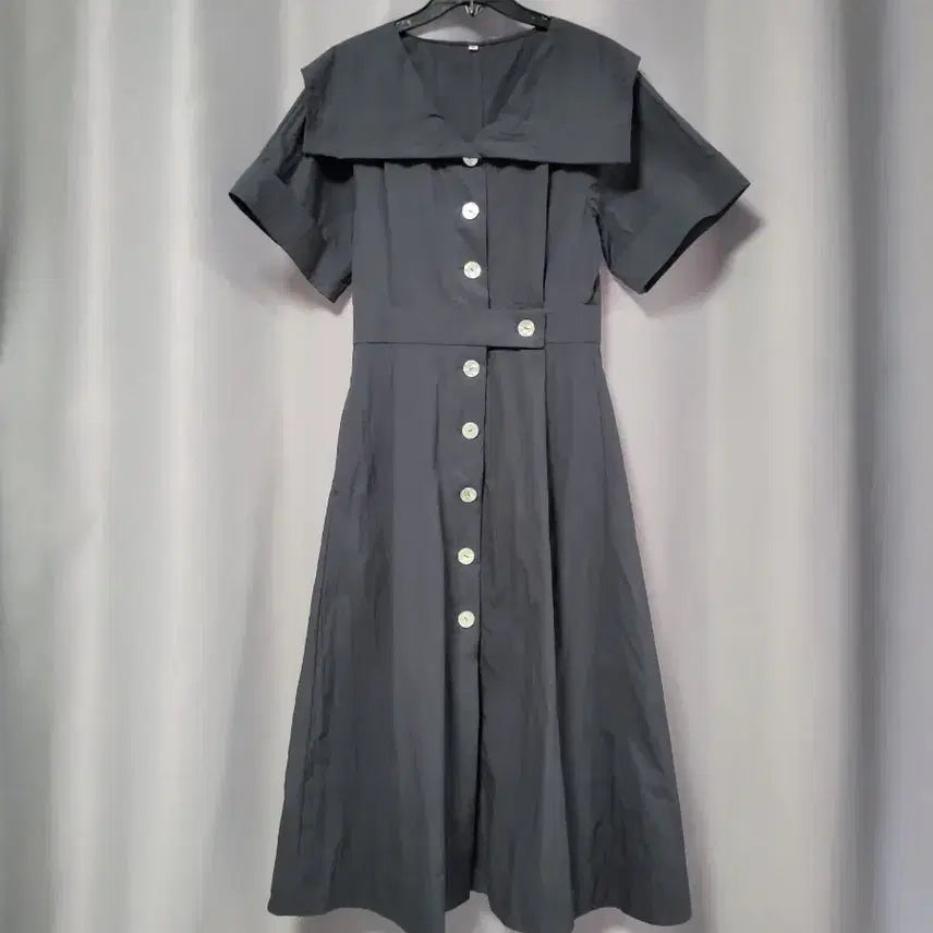 [BUNJANG] Big Collar Button Dress / 빅카라 버튼  원피스