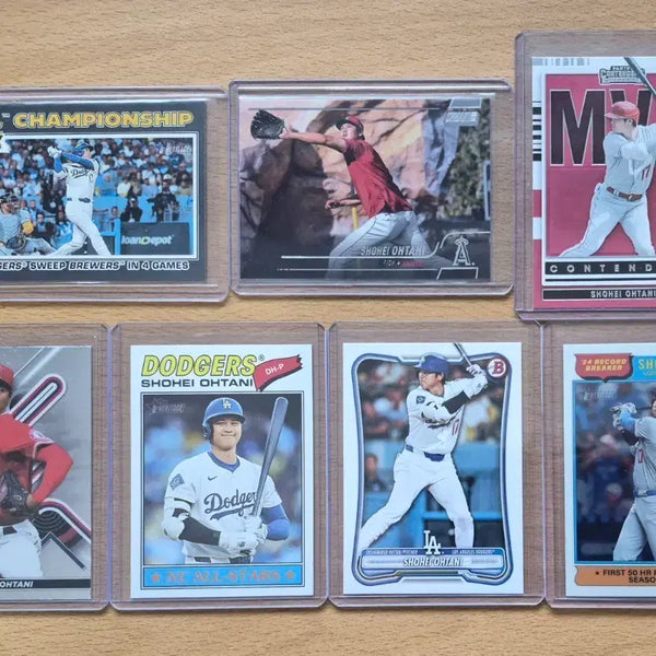 [BUNJANG] MLB Panini Topps Shohei Ohtani LA Dodgers Baseball Cards (7-Card Lot) / MLB 파니니, 탑스 LA 다저스 오타니 쇼헤이 야구카드 7장랏 판매합니다.