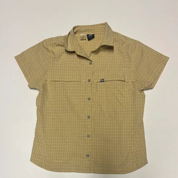 [BUNJANG] Nike ACG Old School Vintage Check Short Sleeve Shirt M / 희귀!! 여성 나이키 Acg 올드스쿨 빈티지 반팔 체크 셔츠 M