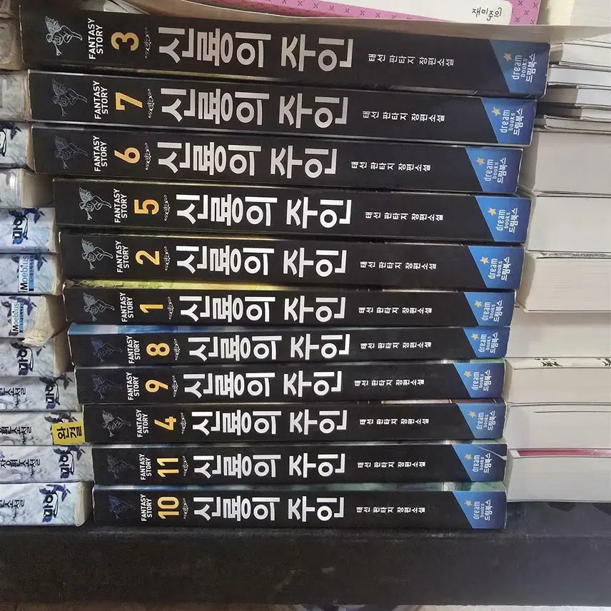 [BUNJANG] The Master of the Dragon, Dream Books 1-11 Volume (Complete) Fantasy Novel Set / 신룡의 주인 드림북스 1-11권(완결) 세트 판타지소설 중고책