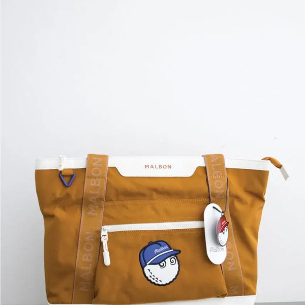 [BUNJANG] Malbon Utility Shoulder Tote Bag TAN / 말본 [MALBON] 유틸리티 숄더 토트 백 TAN
