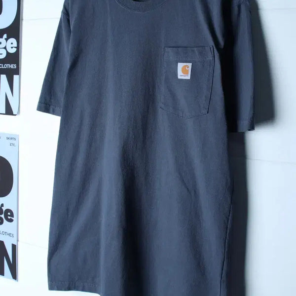 [BUNJANG] Carhartt USA Aging Pocket T-Shirt Charcoal / (S-L) 칼하트 반팔 티셔츠 USA 에이징 포켓 차콜-H36995