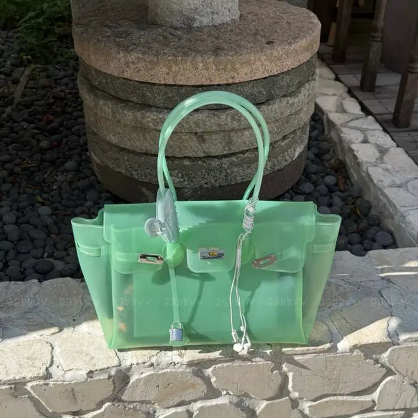 [BUNJANG] Jelly Birkin Bag TPU Material / 젤리버킨백 tpu소재 민트