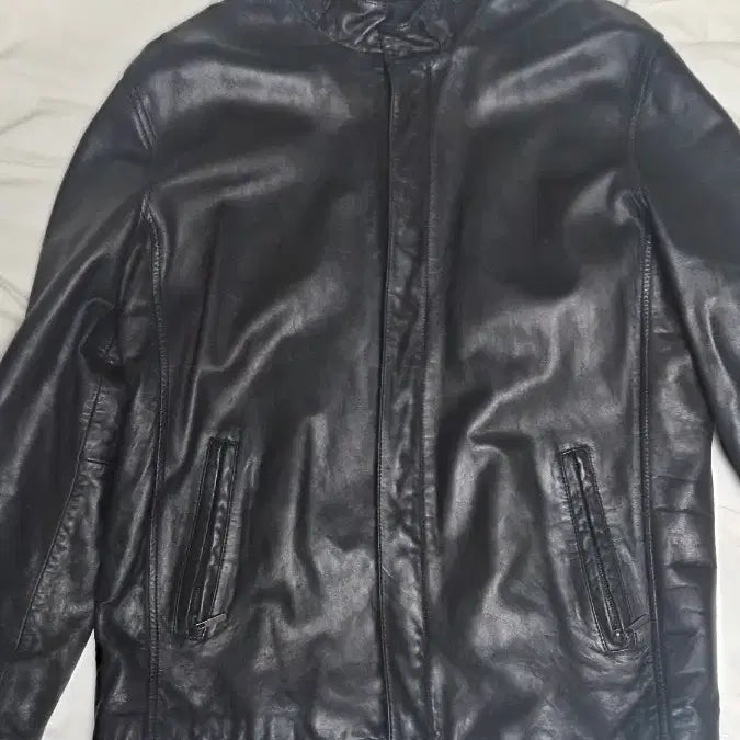 [BUNJANG] Vintage Lambskin Leather Jacket Black / 일본빈티지샵 구매 양가죽 자켓 L