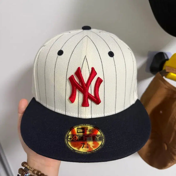 [BUNJANG] New Era Striped Snapback Hat 7 1/8 / 뉴에라 스트라이프 스냅백 7 1/8