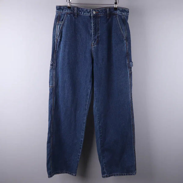 [BUNJANG] Musinsa Standard Denim Wide Carpenter Pants [Medium Indigo] / 무신사 스탠다드 데님 와이드 카펜터 팬츠 [미디엄 인디고] (32) 5399
