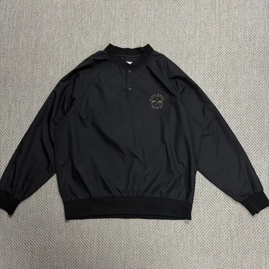 [BUNJANG] Ping Golf Windbreaker Woven Sweatshirt Black / (105)핑 골프 바람막이 우븐 맨투맨 블랙