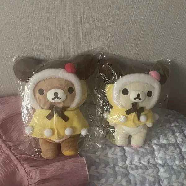 [BUNJANG] Rilakkuma Umeda 4th Anniversary Pudding Doll Set (Rare) / 리락쿠마 우메다점 4주년 기념 푸딩 인형 세트 고전 희귀 산엑스 코리락쿠마
