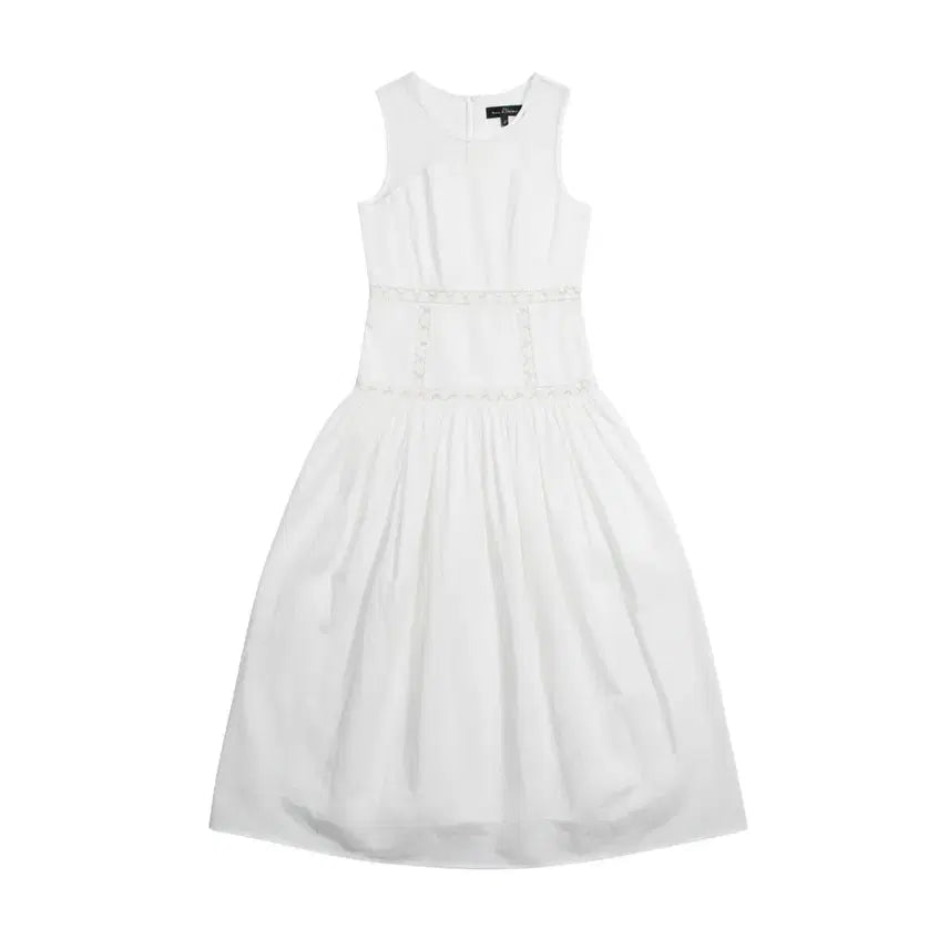 [BUNJANG] Women's See-Through Sleeveless Long Dress (White) / 여성S/ 수입 시스루 민소매 롱 드레스WH 0-33