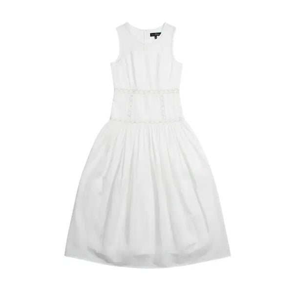 [BUNJANG] Women's See-Through Sleeveless Long Dress (White) / 여성S/ 수입 시스루 민소매 롱 드레스WH 0-33