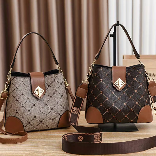 [BUNJANG] Women's Two-Way Bucket Shoulder Bag / 여성 버킷 숄더백 데일리 크로스백 투웨이 가방