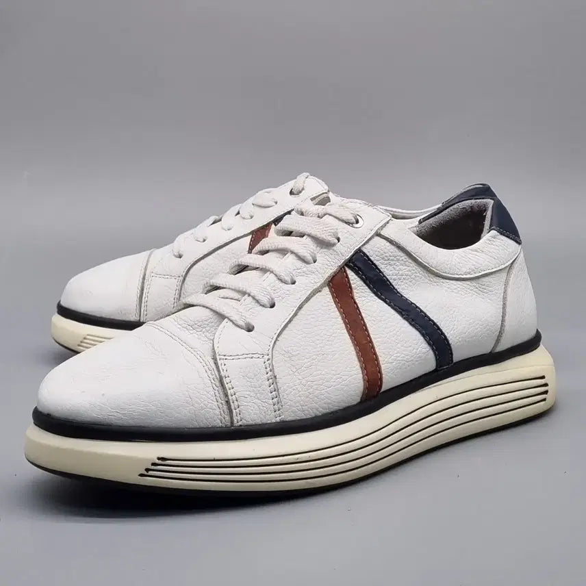 [BUNJANG] Michel Bianchi Men's Leather Sneakers 255 / q 미쉘바이탠디 남성가죽스니커즈255 굽4