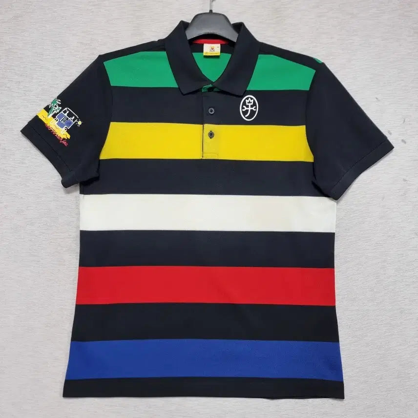 [BUNJANG] Castelbajac Men's Striped Collar T-Shirt Size 95 / 까스텔바작 카라티 남자95사이즈ㅡ0326ㅇㅇ