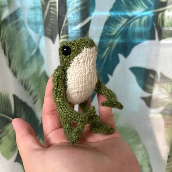 [BUNJANG] Handmade Crochet Frog Plush Toy / 핸드메이드 애착 개구리