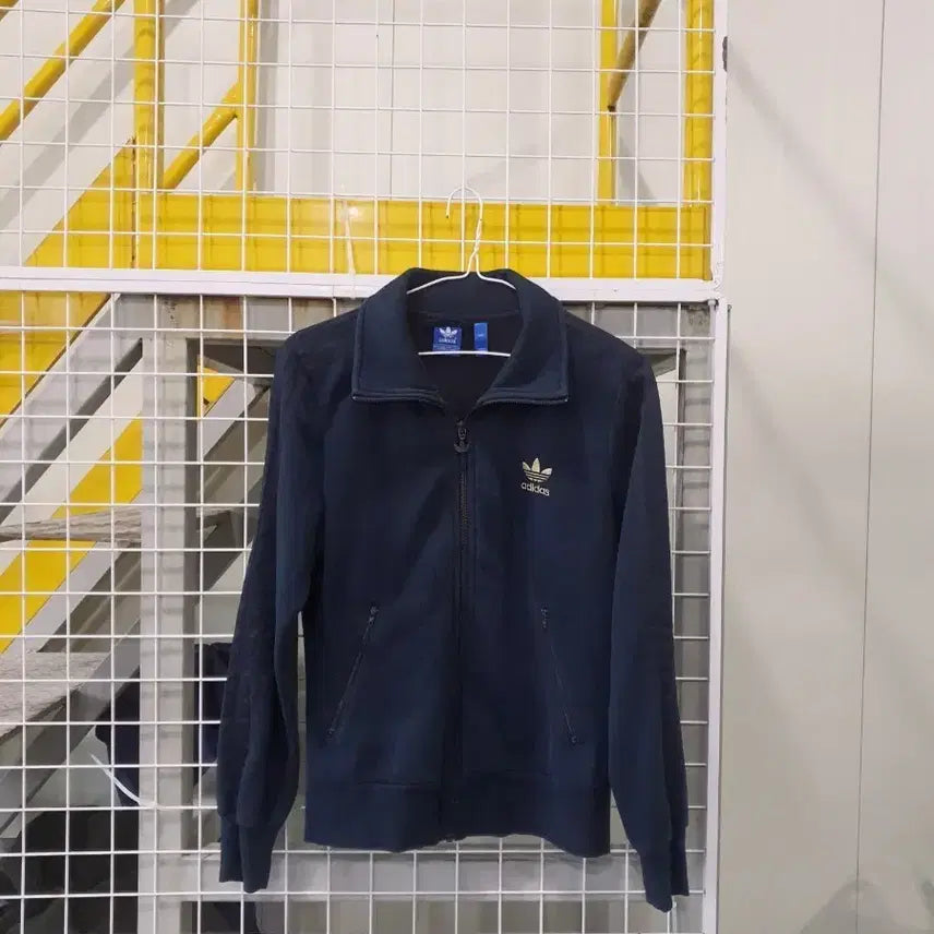 [BUNJANG] Adidas Black Track Top - Brushed Interior / 아디다스  속 기모 트랙탑 90 블랙