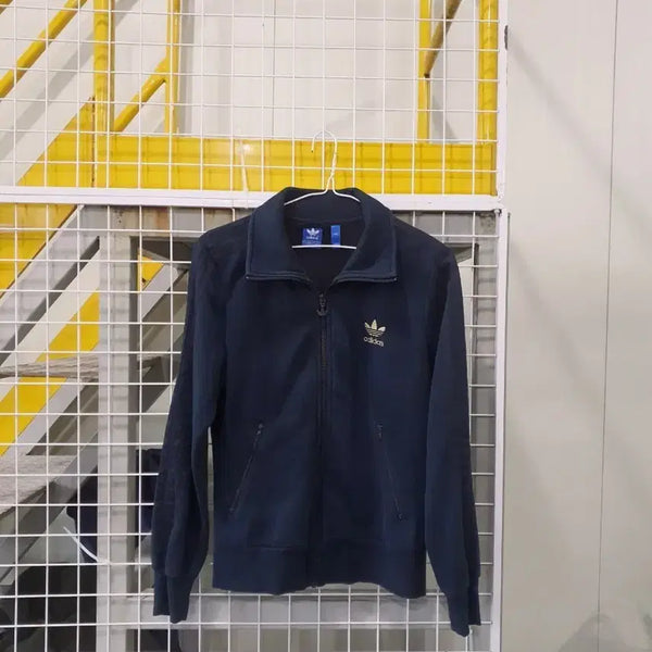 [BUNJANG] Adidas Black Track Top - Brushed Interior / 아디다스  속 기모 트랙탑 90 블랙