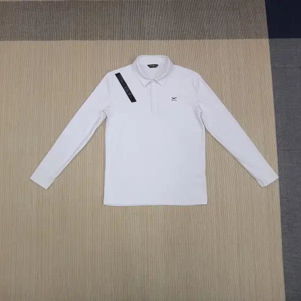 [BUNJANG] Woolsey Golf Men's Long Sleeve Polo Shirt - White (95/M) / (95) 울시 골프 남성 카라 긴팔 티셔츠