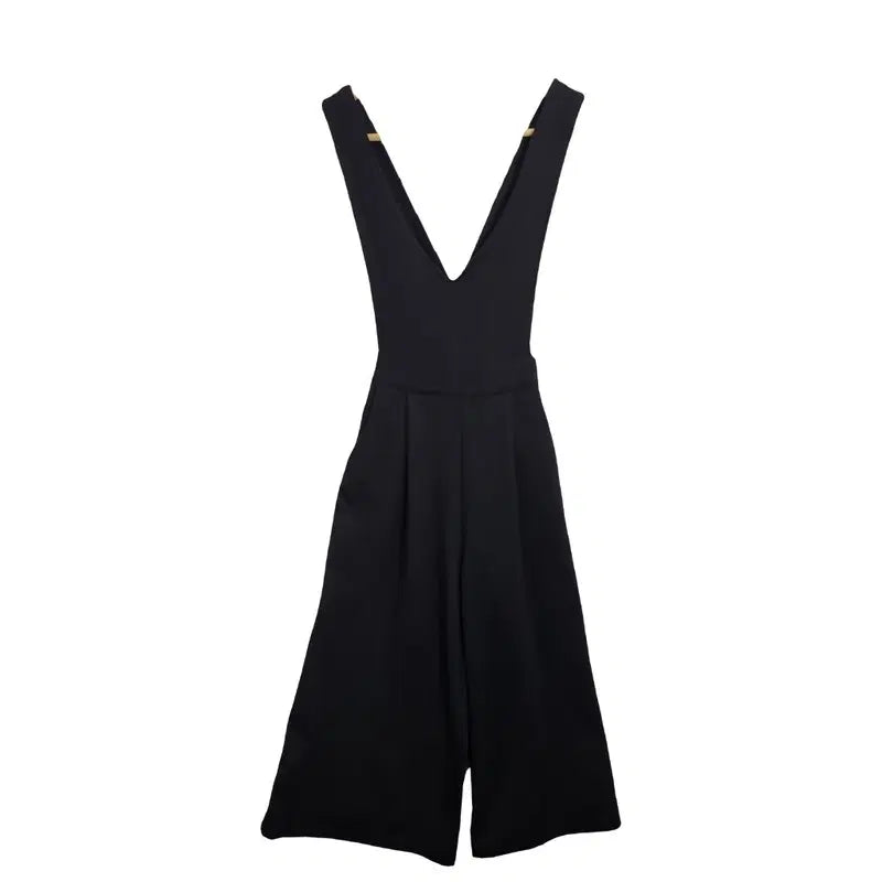[BUNJANG] Black Sleeveless Jumpsuit Overalls [F] / 미사용품 JPN 블랙 나시 점프수트 [F] 오버롤