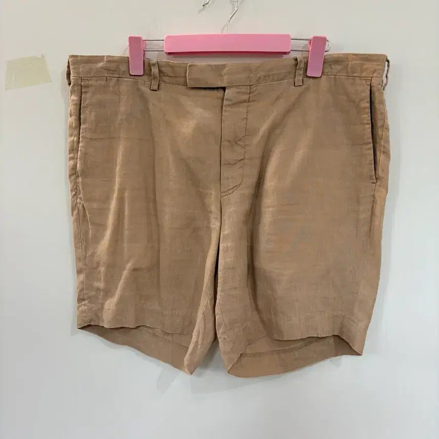 [BUNJANG] Polo Beige Linen Shorts / 폴로 베이지색 반바지 린넨