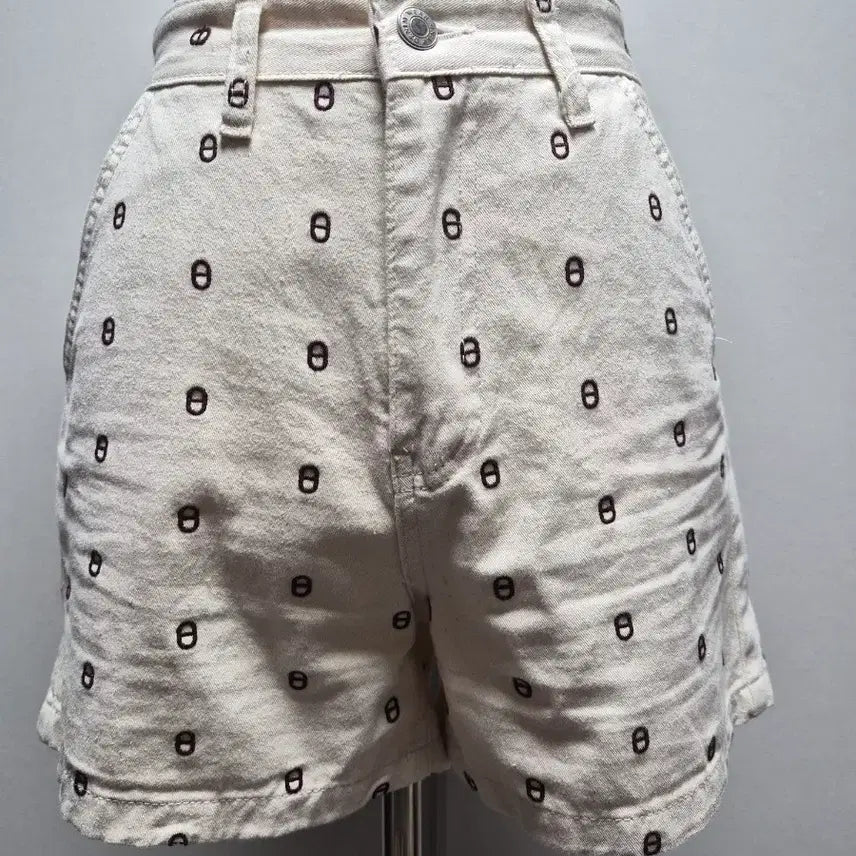 [BUNJANG] Patterned Shorts Beige / 패턴 반바지 베이지