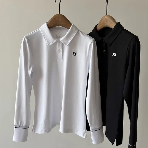 [BUNJANG] FootJoy Women's Long Sleeve Original Single Bottom Shirt / #풋조이 #FOOTJOY #여성골프웨어