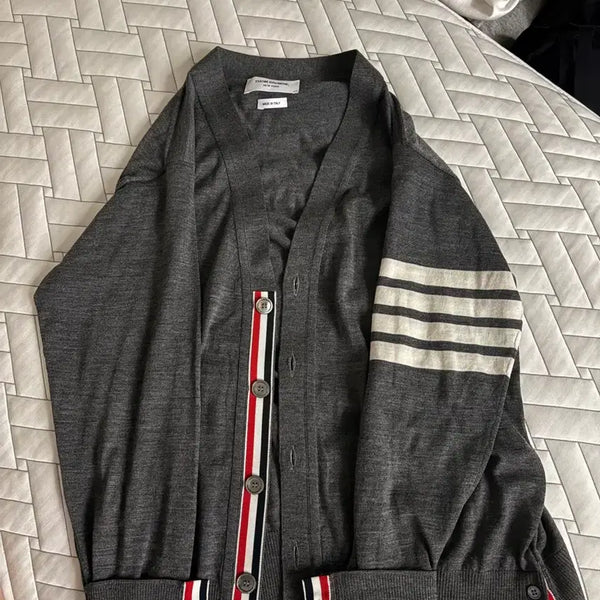 [BUNJANG] Thom Browne Merino Wool Cardigan Grey Size 3 / 톰브라운 가디건 그레이 메리노울 가디건 3 사이즈