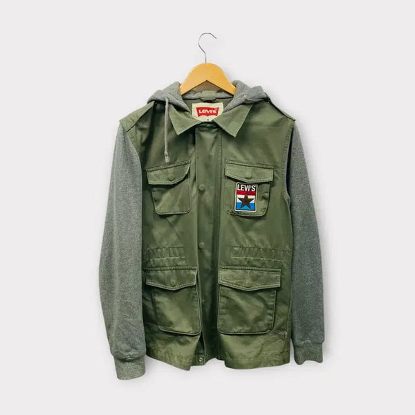 [BUNJANG] Levi's Multi-Pocket Hooded Field Jacket / 리바이스 멀티포켓 후드 야상 재킷M