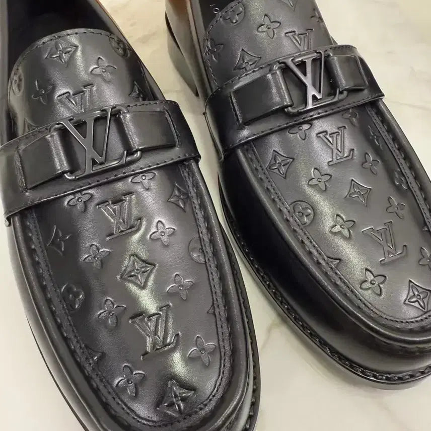 [BUNJANG] Louis Vuitton Men's Loafer Black / 루이비통 남성 로퍼 블랙